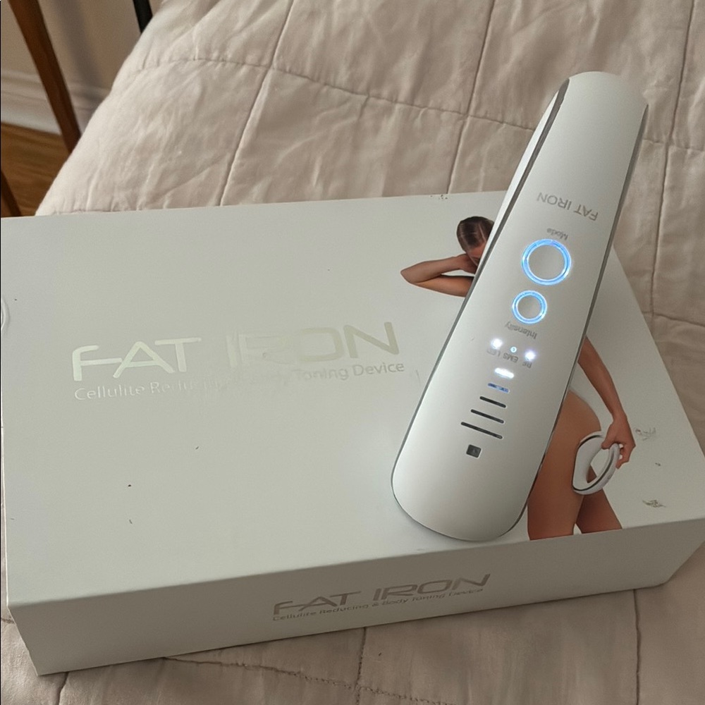 Fat Iron Body Toning Device in White used lightly